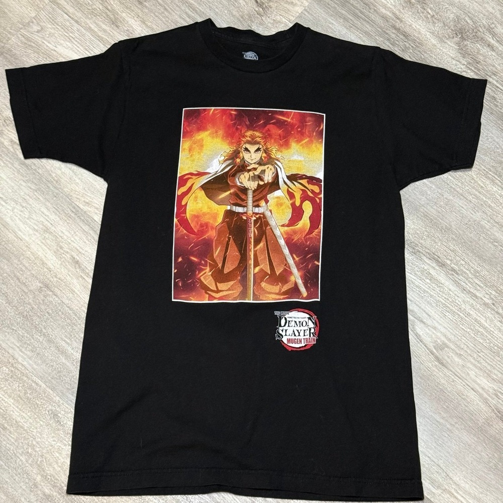 Demon Slayer Kimetsu No Yaiba‎ the Movie Adult Medium Shirt Mugen Train Rengoku